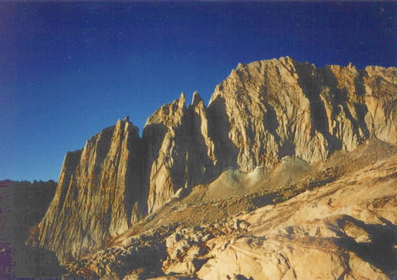 Note the meltwater through the moraine.